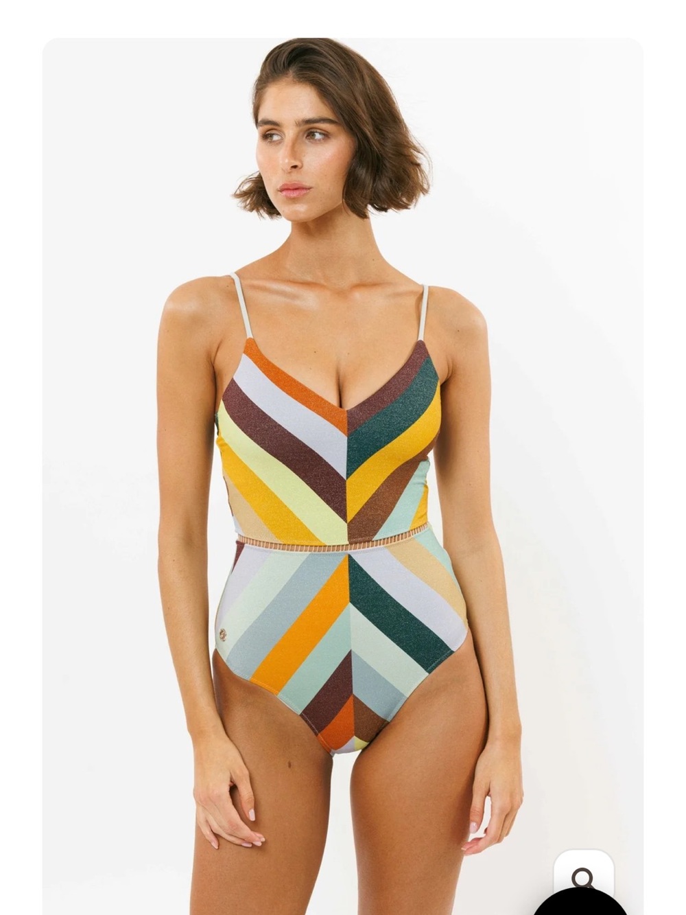 NWT BILIBLOND Colorblock Striped One-Piece Dress - 70s Stripe